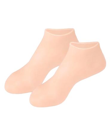 Silicone socks for feet |Moisturizing silicone socks women |Slip -resistant elastic foot care moisture socks |Winter moisturizing foot spa gel socks for cracked feet 2 pair a