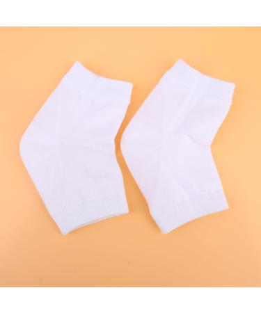 FOMIYES 4 Pairs Rough Calluses Socks Gel Foot Socks Heel Sleeves Protectors Heel Protector Socks Feet Repair Socks Cracked Heel Socks Gel Socks Men and Women White Anti-Crack Ankle Socks - Buy Online on SooperMarket.com