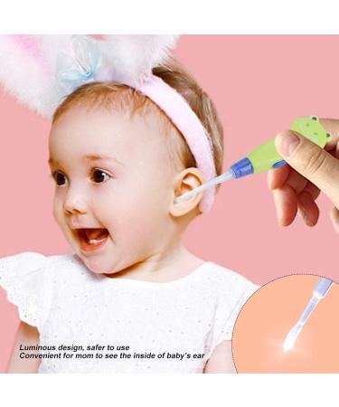 SWOQ Baby Ear er - Detachable Cute Cartoon Toddler Ear er with Flashlight Function (Green Frog) - Buy Online on SooperMarket.com