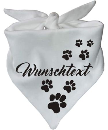 Personalized Little Fratz Dog Triangular Scarf - White Size 1 (55 cm) | Custom Motif - Buy Online on SooperMarket.com