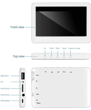 Marycan 3.9mm HD Ear Wax Removal Otoscope with 6 LED Lights - 4.3 Inch Screen Endoscope Ear Tip for Children and Adults - Buy Online on SooperMarket.com