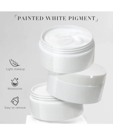 Clown White Face Paint Makeup Kit - Professional 100g Foundation Cream for Halloween & Special Effects - Includes Brush & Sponge - Buy Online on SooperMarket.com