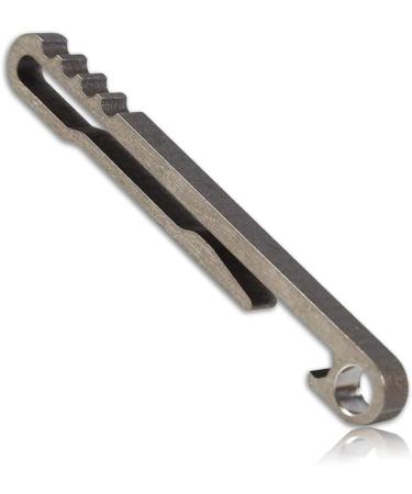 2Pcs Titanium EDC Keychain Bottle Openers | Multi-Functional Belt Clip for Camping & Home - Buy Online on SooperMarket.com