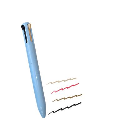4 in 1 Makeup Pen Multi-function Makeup Eyebrow Pencil & Eyeliner & Lip Liner & Highlighter Pen Waterproof All in One Makeup Pen #02