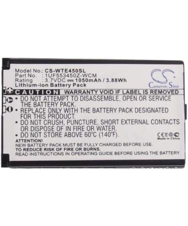 Replacement Battery for Bamboo CTH-670S Series | 1050mAh/3.7V | Compatible with CTH-670S-ES FR IT NL | Part #: 1UF553450Z-WCM ACK-40403 - Buy Online on SooperMarket.com