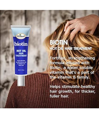 Difeel Biotin Hot Oil Hair Treatment 1.5 oz (Pack of 2) - Deep Conditioning Treatment - Buy Online on SooperMarket.com