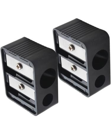 Professional Double Hole Cosmetic Pencil Sharpener for Eyebrow Lip Liner & Eyeliner | Essential Makeup Tool for School & Office Supplies - Buy Online on SooperMarket.com