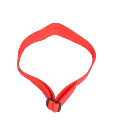 DIY Silicone Neckline Template Stencil for Easy Precise Hair Trimming Adjustable Fit Versatile Design Professional Hairline Shaping Time Saving Hair Grooming Red