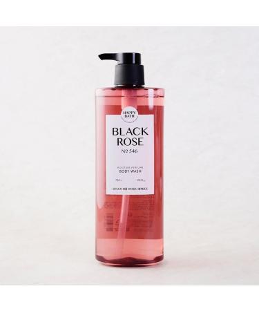 ZEESOON Happy Bath Moisture Performed Shower Body Wash for Women Men No 546 (760ml 25.69 fl oz.) (Black Rose)