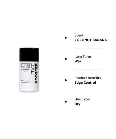 Style Factor Edge Booster Hair Pomade Stick Strong Hold 2.36 oz - Coconut Banana - Buy Online on SooperMarket.com
