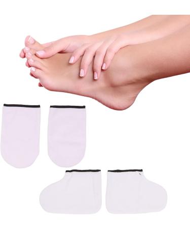 Wax Bath Mitts Set Large Brush Purple Spatula Soft Mitts Foot Cover Paraffin Wax Hand Foot Care Set Paraffin Wax Bath Set for Home DIY SPA Paraffin Baths - Buy Online on SooperMarket.com