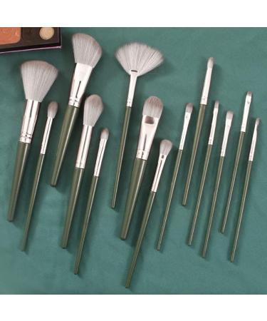 DFHBFG 14-Piece Makeup Brush Set - Soft Hair Eyeshadow Brushes with PU Storage - Perfect for Flawless Application Worldwide - Buy Online on SooperMarket.com