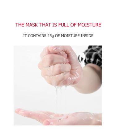 VENZEN Red Apple Skin Moisture Face Mask - Hyaluronic Acid 10 Pack (25g Each) | Refreshing Facial Care for Hydration & Replenishment - Buy Online on SooperMarket.com