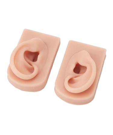 Soft Silicone Ear Model 1 Pair | Stretchable for Teaching & Medical Training | Medium Skin Tone - Buy Online on SooperMarket.com
