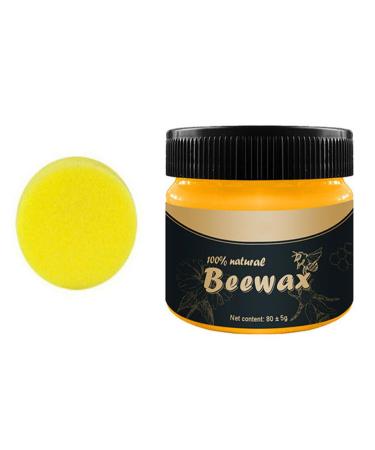 Furniture Polishing Beewax Wood Floor Cleaning Wax with Sponge for Tables Cabinets Care Stationery