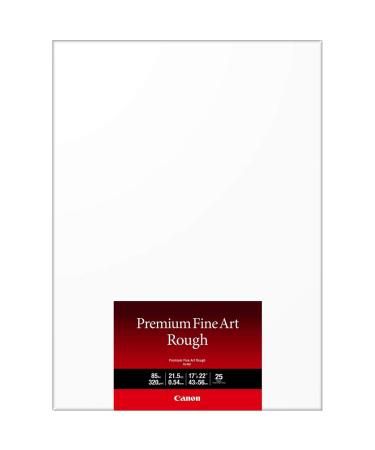 Canon Premium Fine Art Rough Paper (FA-RG1), 17' X 22', 25 Sheets (4562C006)