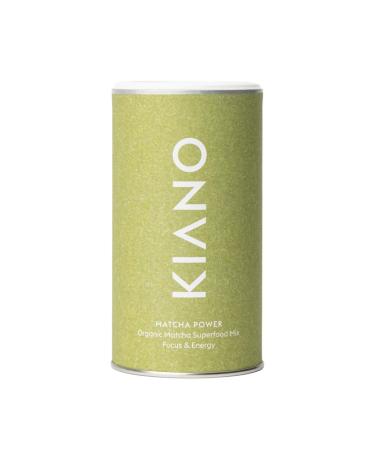 Kiano Bio Matcha powder Matcha Latte-Finest Holy Japanese Ceremonies Matcha supplemented with ginger cinnamon date powder 200g Matcha Latte Superfood mix