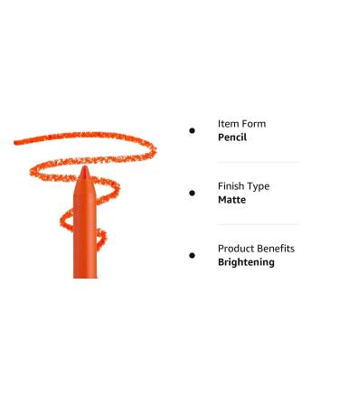 ColourPop Lippie Pencil Liner - Absolute Zero Bright Orange Matte 1.0g - Buy Online on SooperMarket.com