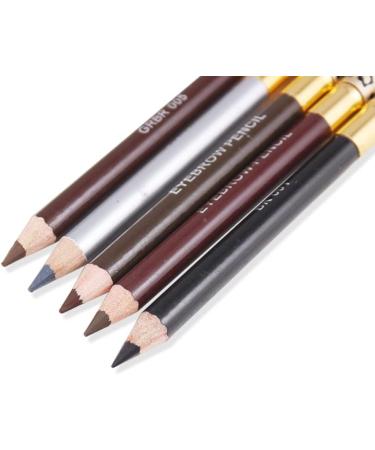 Baluue Leopard Eyebrow Pencil 2pcs Long Lasting Eyebrow Pencil with Brush Wooden Leopard Cover Eyebrow Pencil Makeup Tool Light Coffee - Buy Online on SooperMarket.com