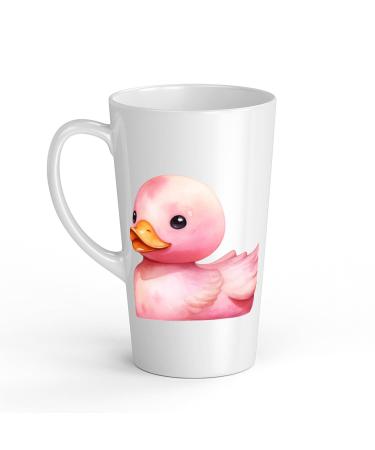 White Ceramic Kids Canard Mug - Large 483 ml Perfect for Hot Chocolate or Milk Fun and Easy to Use