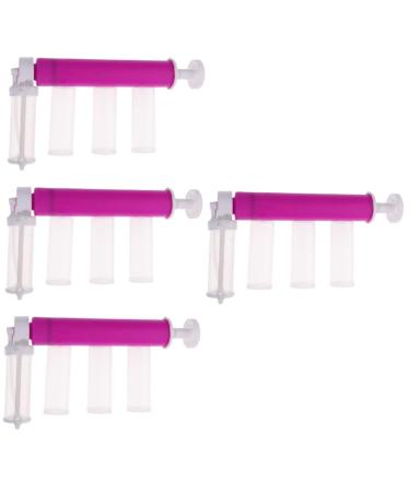 4 Sets Cake Duster Cajas para Cupcakes Cake Decorating Airbrush Baking Tool Kitchen Utensil Gadget Glitter Decorating Tools Cake Color Duster Cookie Airbrush Flash Plastic Pastry As Shownx4pcs 24X12CMx4pcs