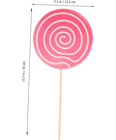 Warmhm 5pcs Candy Lollipops Crafts Pendant Boys Artificial Lollipop Giant Fake Lollipops Handmade Fruit Flavored Lollipops Swirl Lollipops Baby Items Wooden Rainbow Candy Manual Toddler Pinkx5pcs 14*1CMx5pcs - Buy Online on SooperMarket.com