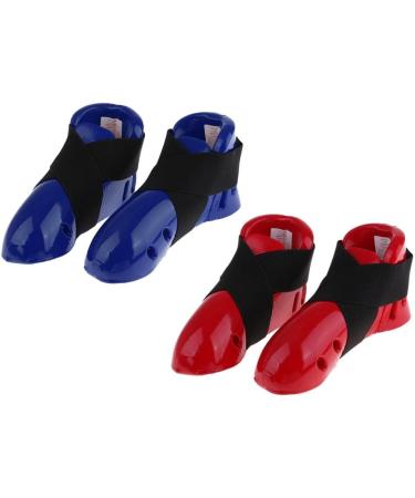 Kids Taekwondo Foot Guard Karate Sparring Gear - Blue - Buy Online on SooperMarket.com