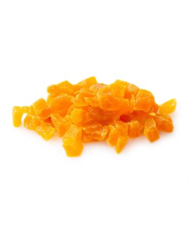 Oh! Nuts - Diced Dried Mango - 1LB Bulk Bag | Dehydrated Sweetened Chunky, Chewy & Juicy Fruit Bites for Snacking & Baking | Low Cholesterol, High Fibers