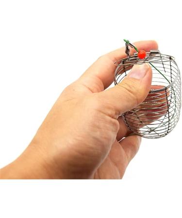 10pcs Stainless Steel Carp Fishing Bait Trap Cage - 4.0cm Dia Medium Sized Fishing Gear Tackle Accessories - Buy Online on SooperMarket.com