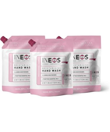 INEOS Antibacterial Moisturising Hand Wash White Rose & Neroli 1L (Pack of 3) & Cleansing Hand Wash Cucumber & Aloe 1L Green pack of 3 White Rose & Neroli 1 l (Pack of 3) + Hand Wash Cucumber & Aloe 1L Green - Buy Online on SooperMarket.com