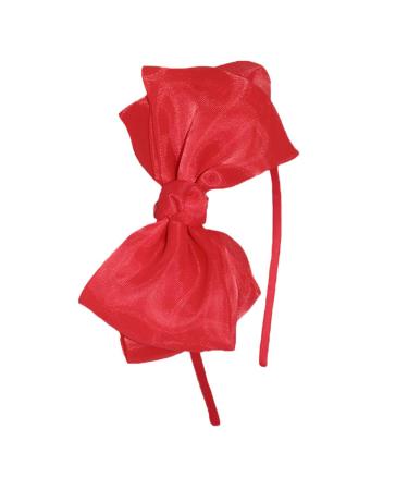 Bow Headband Lace Bowknot Hair Bands Big Bow Ribbon Halloween Hair Hoop Women Girls Bow Hairband Party Decoration Headdress Cosplay Costume Headwear Headpiece Christmas Hair Accessories 1 Pack Red Red 1 Pack
