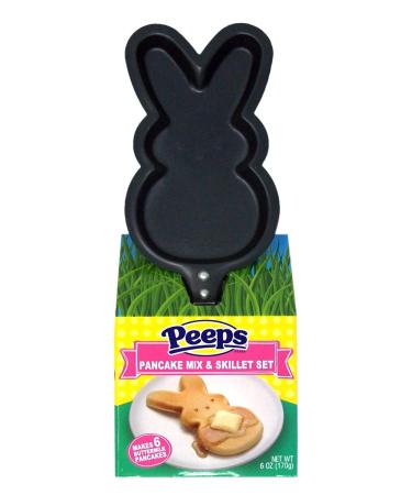 Peeps Easter Bunny Shaped Pancake Mix and Skillet Gift Set, 6 Ounce