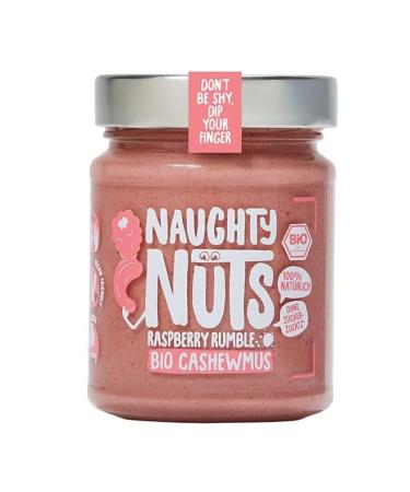 NAUGHTY NUTS Organic Cashew Butter Raspberry Rumble - Vegan 100% Natural No Palm Oil & Sugar - 250g