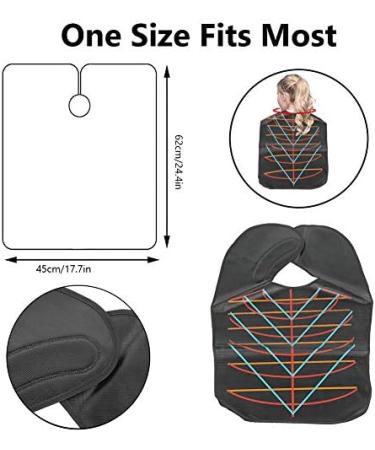 Professional Waterproof Hair Capes for Salon & Barber Use - Anti-Static Dyeing & Cutting Black Cape - Buy Online on SooperMarket.com