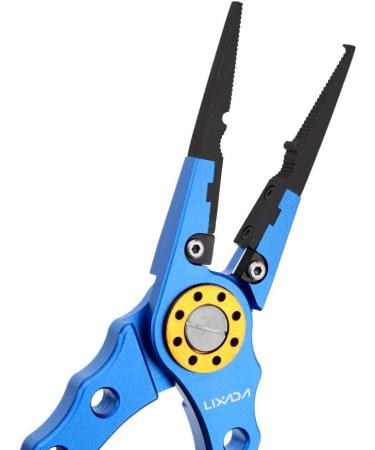 Lixada 20cm Multifunctional Fishing Pliers - Outdoor Line Cutter & Hook Remover Tackle Tool - Blue - Buy Online on SooperMarket.com