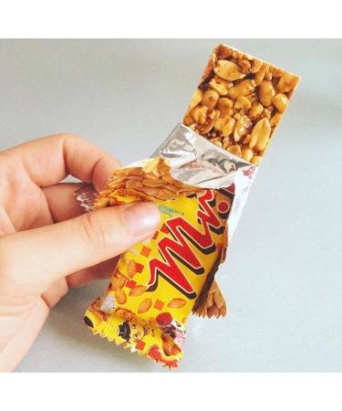 Mr Tom Peanut Brittle Bars Nut Vegan Hamper x 12 Bars and TinTastic Silver Window Lid Refillable Tin - Buy Online on SooperMarket.com