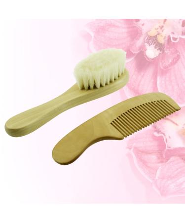 STAHAD Baby Grooming Kit - Anti-static Massage Bath Comb & Detangling Brush for Newborns - Wooden Shower Spa Set for Toddlers - Buy Online on SooperMarket.com