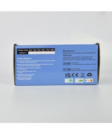 Adiwo Basking Spot Lamp 2 Pack 100W Reptile Heat Bulb Tortoise Heat Lamp Natural Light Basking Bulb Light Heat Lamp for Reptiles Amphibian Chicks Puppies Heating Use (White) - Buy Online on SooperMarket.com