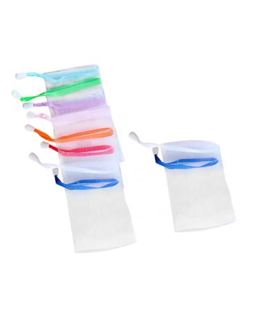PLAFOPE 10pcs Soap Foaming Net Bar Soap Saver Pouch Soap Pouch Soap for Soap Bars Foam Net 15X9cm As Shown