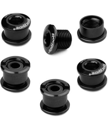 RocRide Single Chainring Bolts Pack of 5 - Black Aluminum or Steel - Buy Online on SooperMarket.com