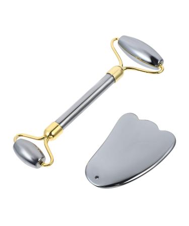 Housoutil 1 Set Scraping Board Set Lotion Emulsion Gua Sha Scraping Massage Tool Facial Roller Neck Massager Skin Care Tools Body Care Tool Facial Massager Body Massager Eye Roller