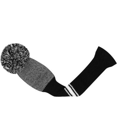 Scott Edward Handmade Knit Wood Golf Covers - 4 Piece Set for Driver, Fairway Wood, and Hybrid - Black and White Dot Design - Fits up to 460cc - Premium Quality - Buy Online on SooperMarket.com