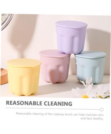 minkissy 10 Sets Pp Washing Bowl Silicone Rinsing Bowl Brush Cleaning Tool Make Brush Cleaning Bowl Cosmetic Scrubber Mat Brush Clean Bowl Cleaner Silica Gel Makeup Brush - Buy Online on SooperMarket.com