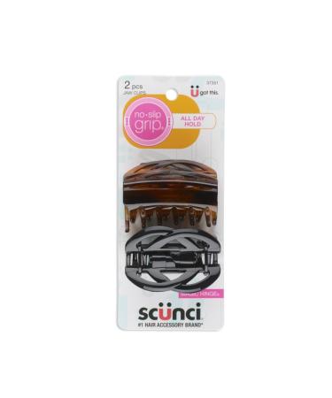 Scunci Claw Clip  No-Slip Grip 2 clips