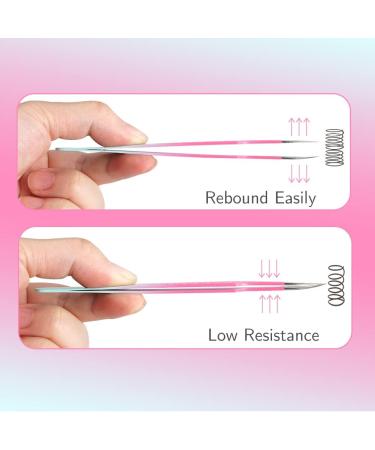 Dassen Professional Lash Tweezers for Mega Volume Eyelash Extensions - Gradient Pink - Buy Online on SooperMarket.com