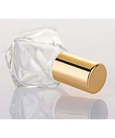 10 PCS Mini Portable Clear Glass Roller Bottles 8ml - DIY Essential Oil Roll On with Stainless Steel Ball Cap - Buy Online on SooperMarket.com