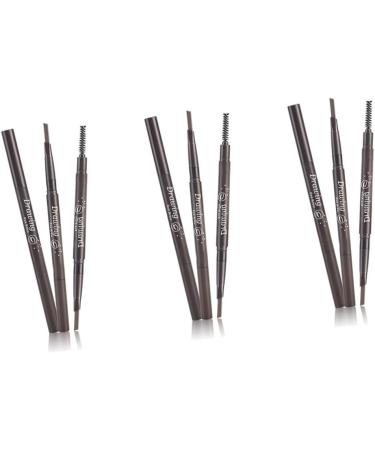 Beavorty 3pcs 2 1 Eyebrow Pen Eyebrow Pencil Waterproof Eyebrow Brush Refill Double Head To Rotate - Buy Online on SooperMarket.com