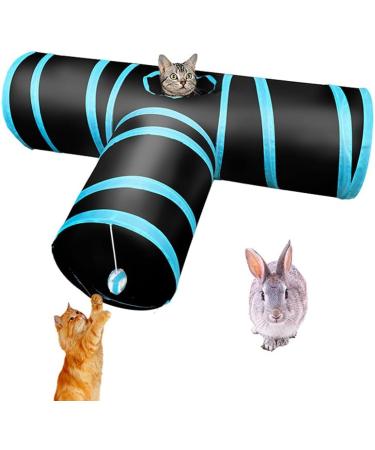 Fhodigogo Cat Tunnel Toy Rabbit Tunnel Rabbit Toys Kitten Tunnel 3 Way Cat Pop-up Tunnel Foldable Tunnel Toy for Kitten Rabbits Hamster Small Dogs - Buy Online on SooperMarket.com
