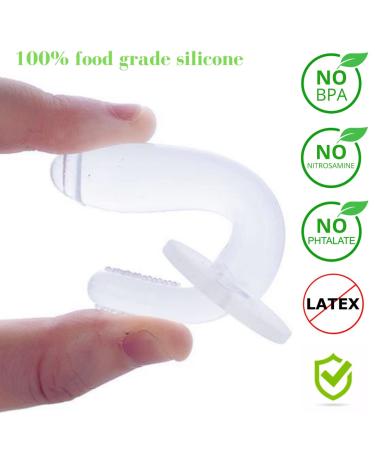 Baby Teething Toys - Mushroom Teether Toy Silicone Brush Ring (X2) - Buy Online on SooperMarket.com
