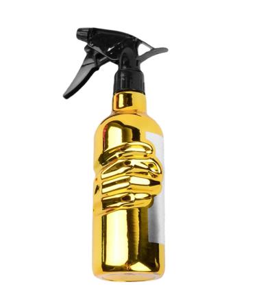 Amosfun Hair Salon Spray Bottle Barbershop Spray Bottle Refillable Spray Bottle Hairdressing Spray Bottle Travel Sprayer Container Makeup Spray Bottle Fine Mist Dispenser Plastic 23.5x6cm Golden